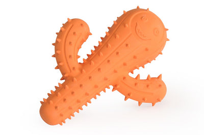 Camon Dog Toy Rubber Cactus with Squeaker - гумена играчка за куче 15 см