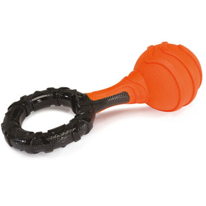 Camon TPR Bicolor Ball with Ring and Squeaker - кучешка играчка 26 см