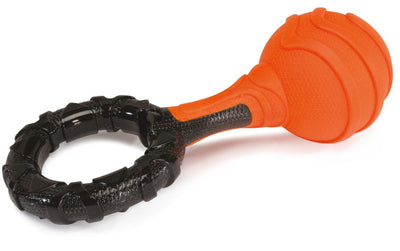 Camon TPR Bicolor Ball with Ring and Squeaker - кучешка играчка 26 см