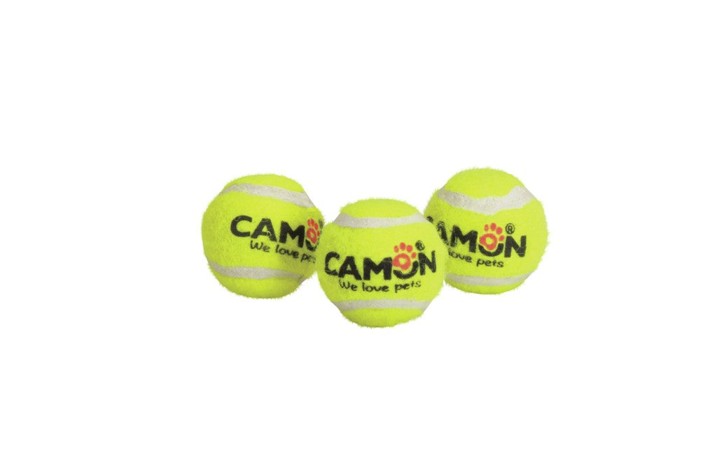 Camon Tennis Ball with Squeaker - тенис топки със звк 3 броя / 3,7 см