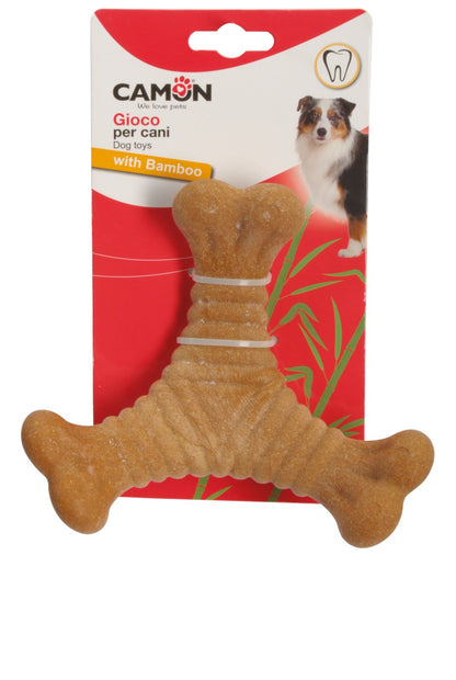 Camon Bamboo Dog Toy Three Ends - бамбукова играчка за куче 16 см