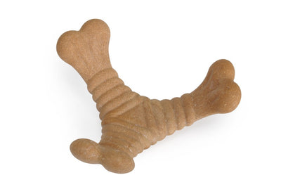 Camon Bamboo Dog Toy Three Ends - бамбукова играчка за куче 16 см