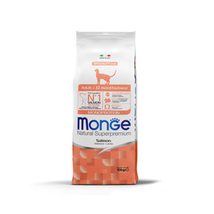 Monge Cat Adult Salmon - суха храна за котки със сьомга 10 кг