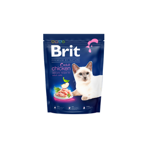 Brit Premium by Nature Cat Adult Chicken - пълноценна храна с пилешко месо