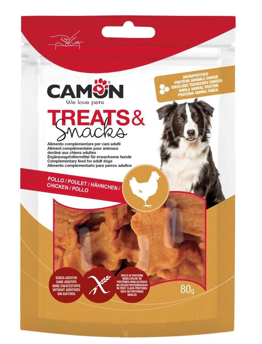 Camon Chicken Bones Treats - лакомства с пилешко месо 90гр