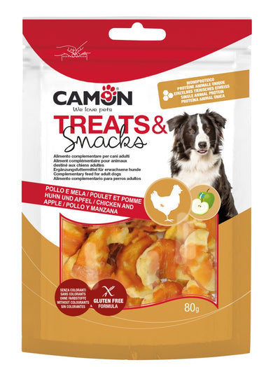 Camon Chicken and Apple - лакомства за куче с пилешко месо и ябълка 80 гр