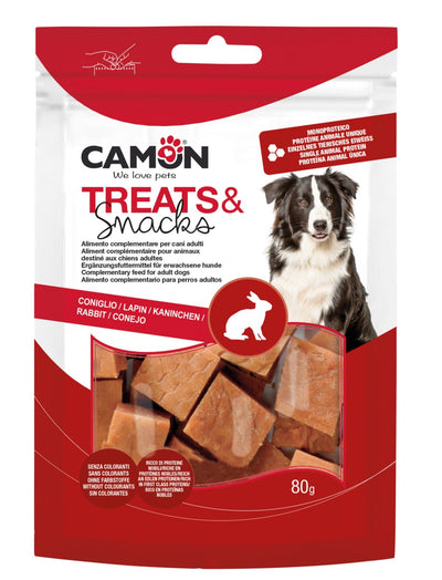 Camon Treats Snacks - меки хапки в формата на кубчета със заешко месо 80 гр