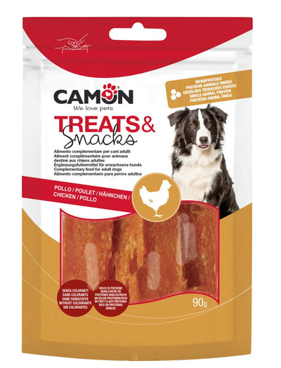 Camon Crispy Chicken Jerky - лакомство за кучета с пилешко месо 90 гр