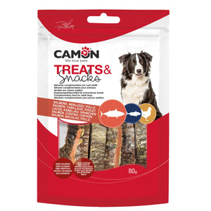 Camon Large Salmon Strips - лакомство за кучета със сьомга 80 гр