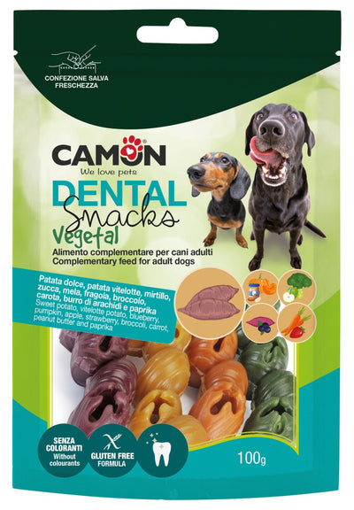 Camon Dental Snack Mix Veg Bells - дентални лакомства със зеленчуци 100 гр