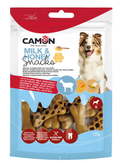 Camon Milk and Honey Bones - лакомство за куче с мляко и мед 150 гр