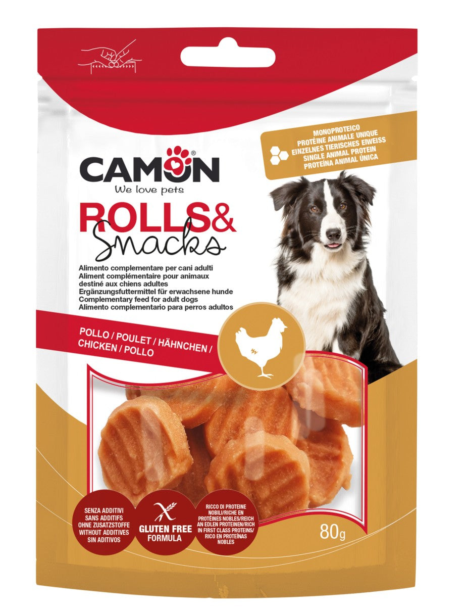 Camon Grilled Chicken Coin - лакомства със сушено пилешко месо 80 гр