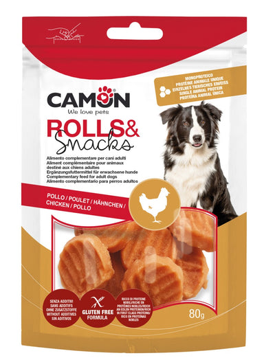 Camon Grilled Chicken Coin - лакомства със сушено пилешко месо 80 гр