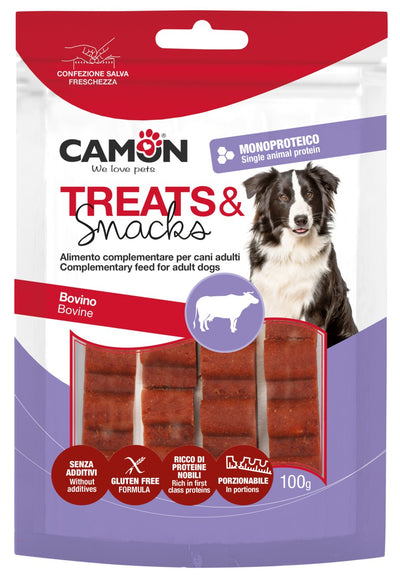 Camon Beef Bar Snack in Portion - лакомство за кучета с телешко месо 100 гр