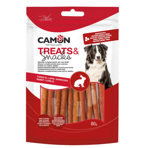 Camon Treats Snacks - пръчици от изсушено заешко месо 80 гр
