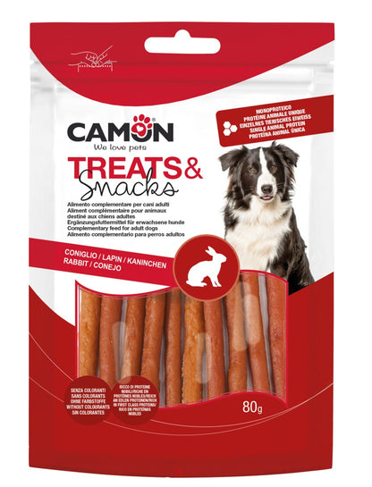 Camon Treats Snacks - пръчици от изсушено заешко месо 80 гр
