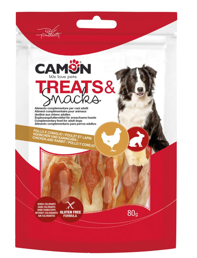 Camon Rabbit Ears Snack with Chicken - заешки уши с пилешко месо 80 гр