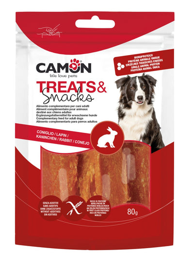 Camon Rabbit Jerky - лакомство за кучета със заешко месо 80 гр