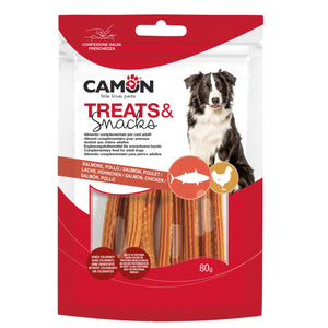 Camon Coiled Salmon Strips - лакомство за кучета със сьомга 80 гр