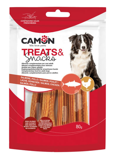 Camon Coiled Salmon Strips - лакомство за кучета със сьомга 80 гр