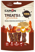 Camon BBQ Party Sweet potato bacon with chicken - лакомство за кучета с пилешко месо и сладък картоф 90 гр