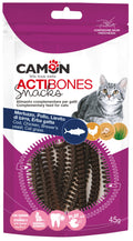 Camon Actibones with Cod and Chicken - дентално лакомство за котка с риба треска и пилешко 45 гр