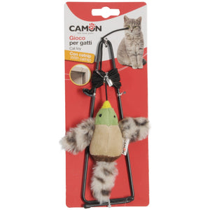Camon Gioco Polyester Bird with Catnip - птица за закачане на рамката на вратата, с котешка трева 20 см
