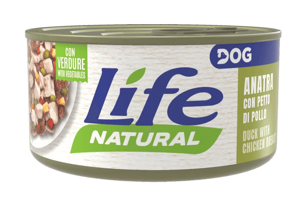 Life Natural dog Duck and Chicken - с пилешко и патешко месо, консерва - 90 грама