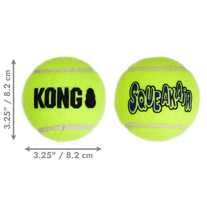 KONG SqueakAir Balls L - тенис топки с пищялка за кучета 2 бр