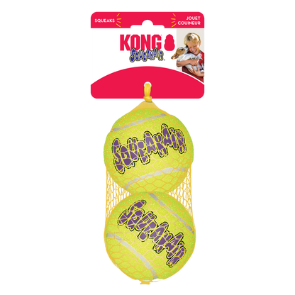KONG SqueakAir Balls L - тенис топки с пищялка за кучета 2 бр