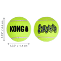 KONG SqueakAir Balls - тенис топки с пищялка за кучета 3 бр