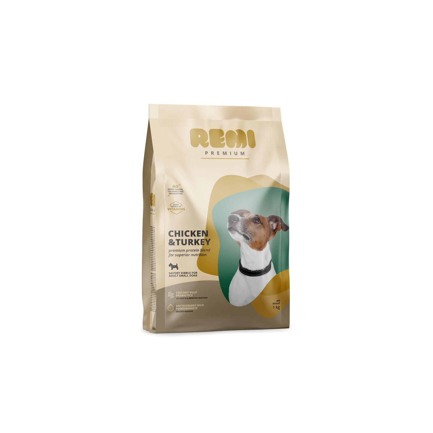 Remi Premium Dog Small Breed Chicken and Turkey - суха храна за кучета от малки породи с пилешко и пуешко месо 3 кг