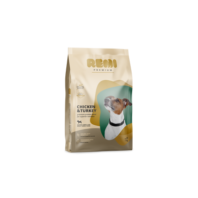 Remi Premium Dog Small Breed Chicken and Turkey - суха храна за кучета от малки породи с пилешко и пуешко месо