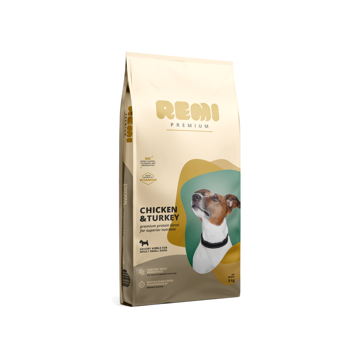 Remi Premium Dog Small Breed Chicken and Turkey - суха храна за кучета от малки породи с пилешко и пуешко месо 3 кг