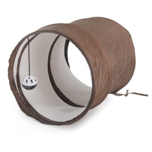 Camon Cat Toy Modular Tunnel - тунел за котки 50 / 26 см, кафяв
