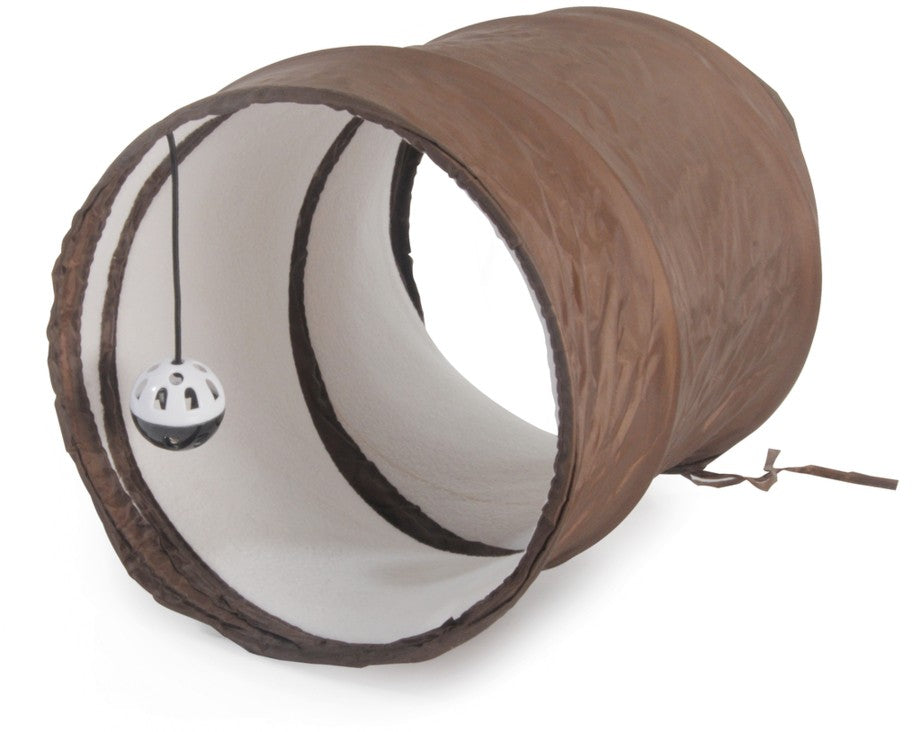 Camon Cat Toy Modular Tunnel - тунел за котки 50 / 26 см, кафяв