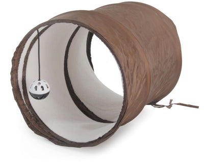 Camon Cat Toy Modular Tunnel - тунел за котки 50 / 26 см, кафяв