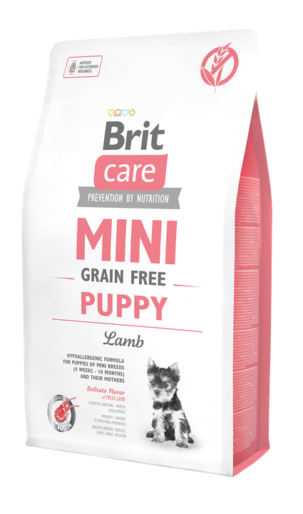 Brit Care Mini Grain Free Puppy - суха храна с агнешко месо за кучета малки породи до 10 месеца