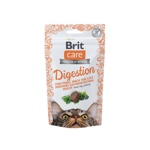 Brit Care Cat Snack Digestion - лакомства за подпомагане на храносмилането с копър и водорасли 50 гр
