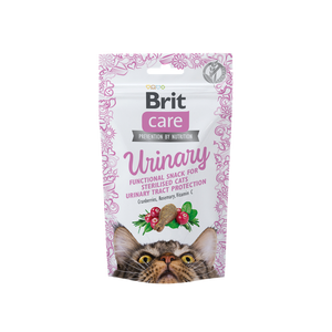 Brit Care Cat Snack Urinary - лакомства за кастрирани котки с боровинки и розмарин 50 гр