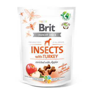 Brit Care Dog Crunchy Cracker Insects with Turkey and Apples - крекери с пуешко, насекоми и ябълки 200 гр
