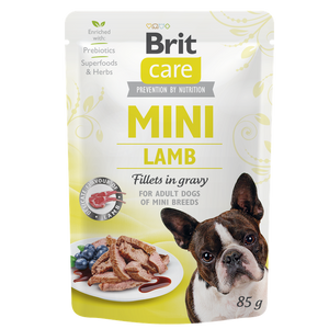 Brit Care Mini with Lamb Fillets in Gravy - филета в сос за малки породи кучета с агнешко 85 гр