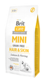 Brit Care Mini Grain Free Hair and Skin - суха храна за кучета със сьомга и херинга за красива и здрава козина