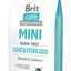 Brit Care Mini Light and Sterilised - със заешко месо и сьомга за кастрирани и кучета от малки породи