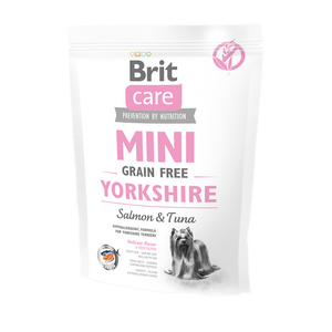 Brit Care Mini Grain Free Yorkshire - суха храна със сьомга и риба тон за кучета порода йоркширски териер