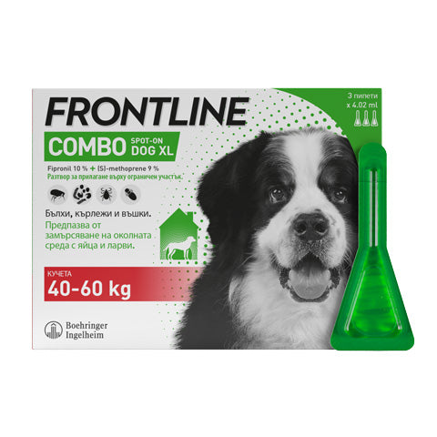 Frontline Combo Spot On -  противопаразитни пипети за кучета, 3 броя