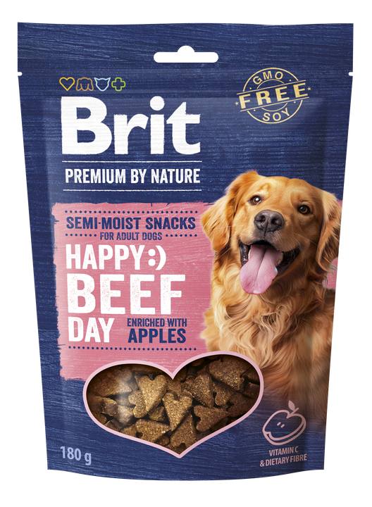 Brit Premium by Nature Dog Snacks Beef with Apples - лакомство за кучета с говеждо и ябълки 180 гр