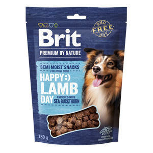 Brit Premium by Nature Dog Snacks Lamb with Sea Buckthorn - полувлажни лакомства с агнешко и облепиха 180 гр