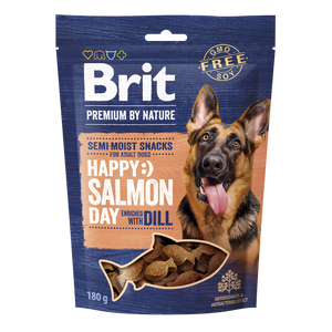 Brit Premium by Nature Dog Snacks Salmon with Dill - полувлажни лакомства със сьомга и копър 180 гр