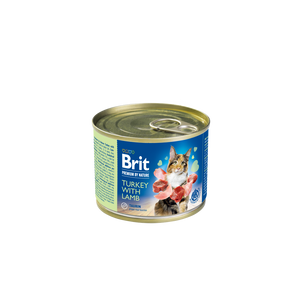 Brit Premium by Nature Turkey with Lamb - консерва за котки с пуешко и агнешко месо 200 гр